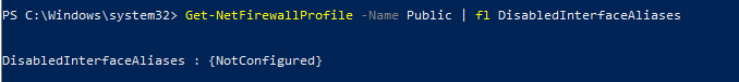 Get-NetFirewallProfile 