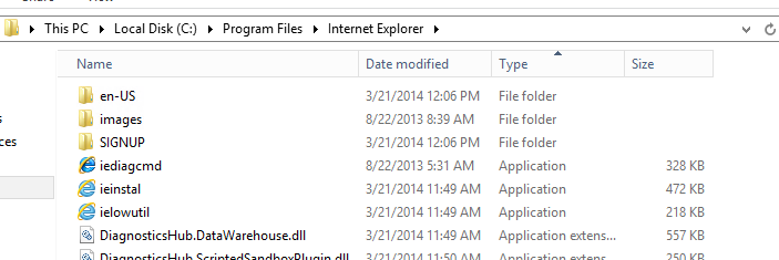 удалить iexplore.exe в windows server