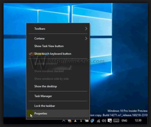 Windows 10 remove arrows from tray in 14271