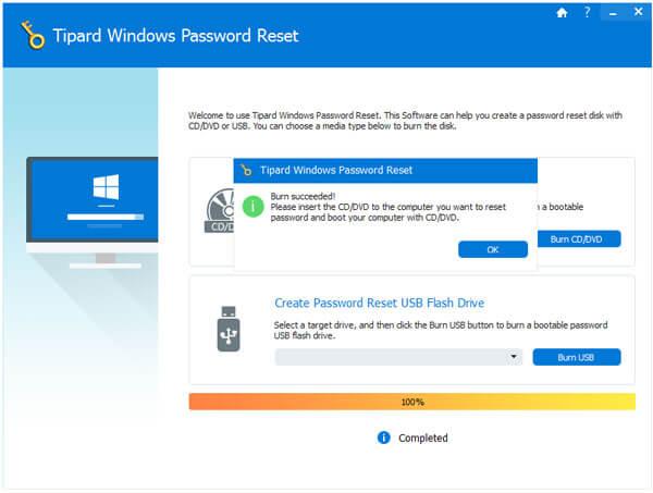 burn password disk