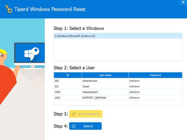 reset windows password