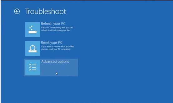 reset your pc windows 8