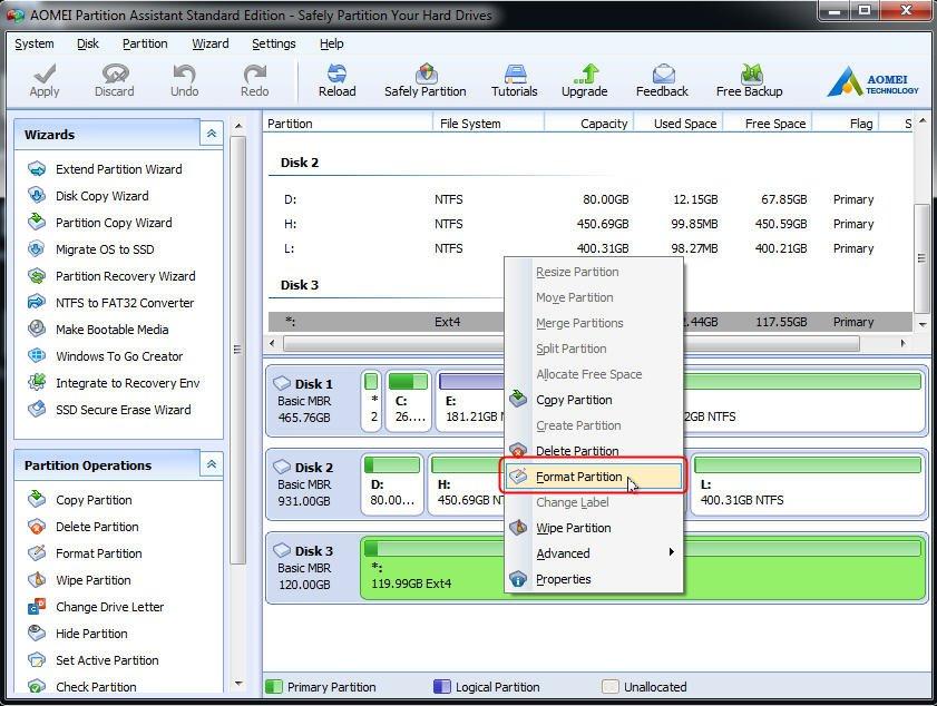 format partition