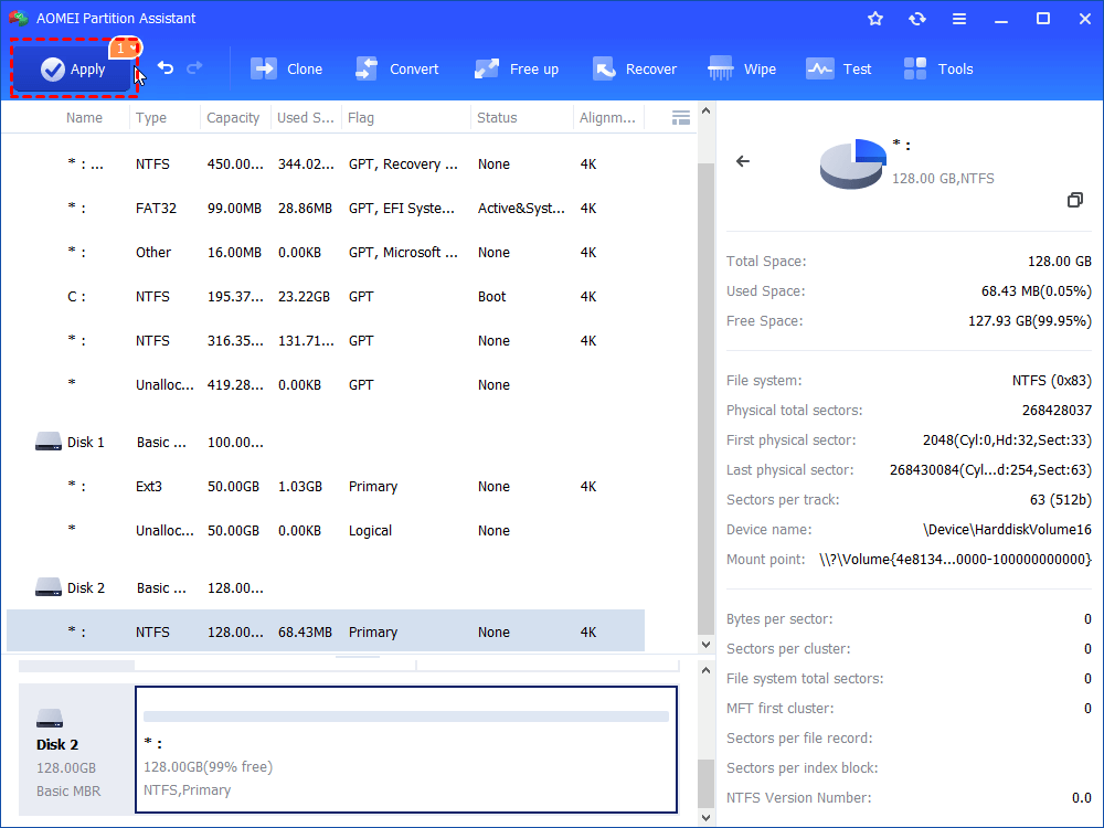apply proceed 128gb