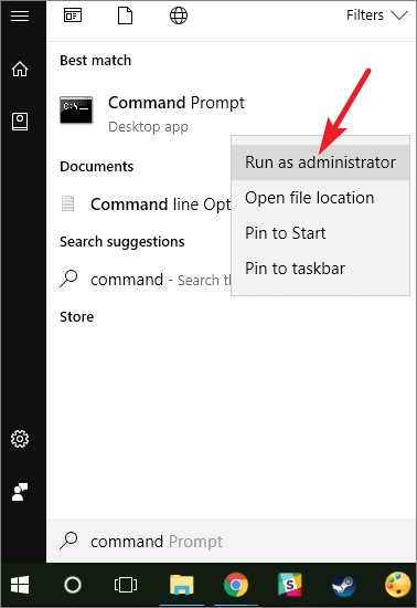 Open Command Prompt to format device .