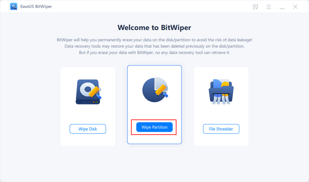 Select Wipe partition