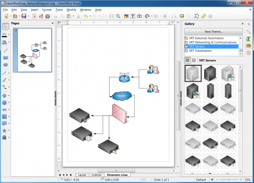 Программа для построения схем LibreOffice Draw