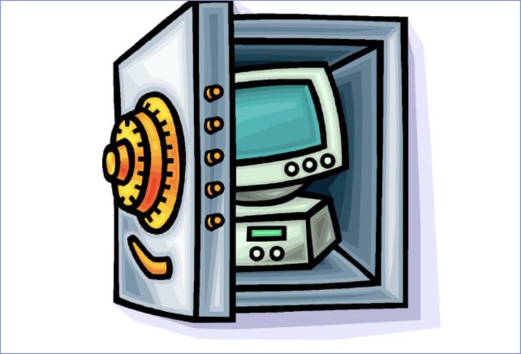 computer in safe