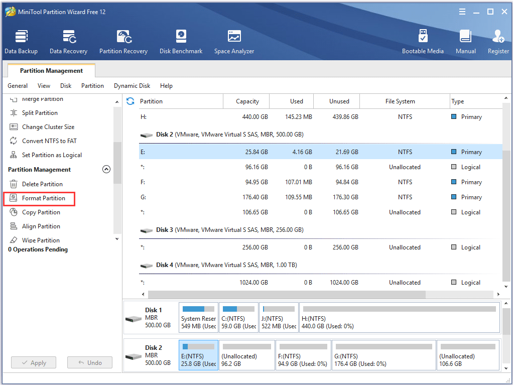 click Format Partition