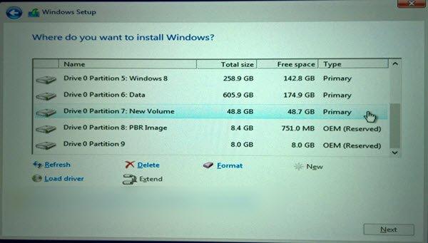 install Windows 10 from USB 7