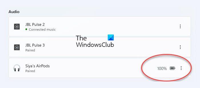 Find Bluetooth Battery level on Windows