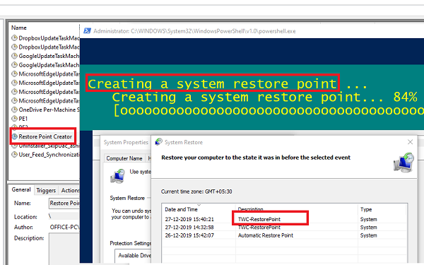 How to schedule System Restore Points in Windows 10