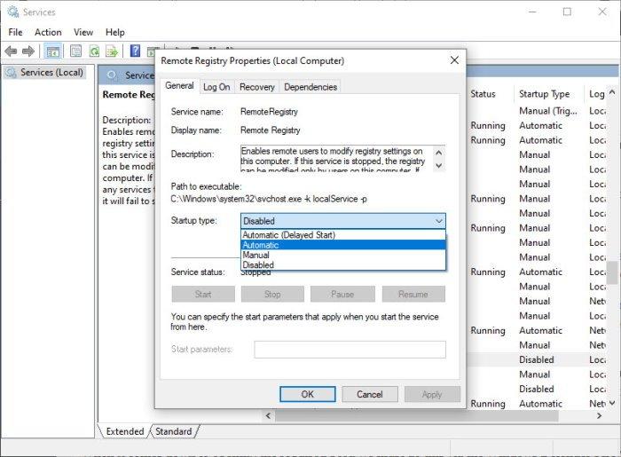 Remote Registry
