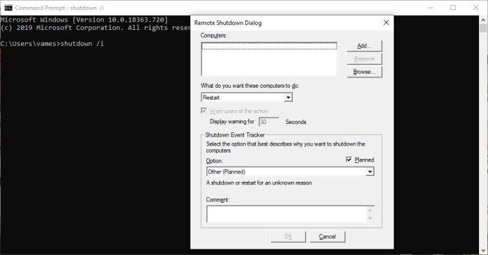 Shutdown Command