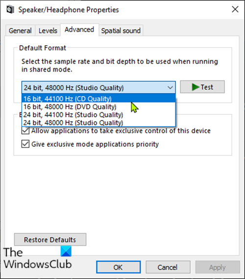 Popping sound issue on Windows 10 1