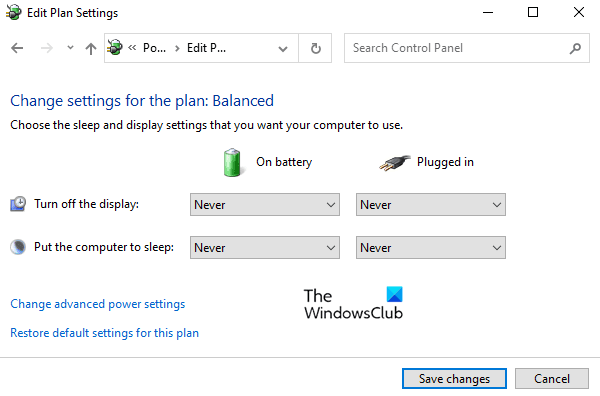Stop your Windows 10 screen display from turning off