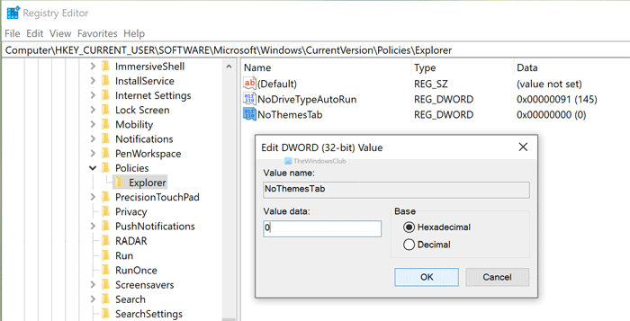 How to change theme in Windows 10 without activation
