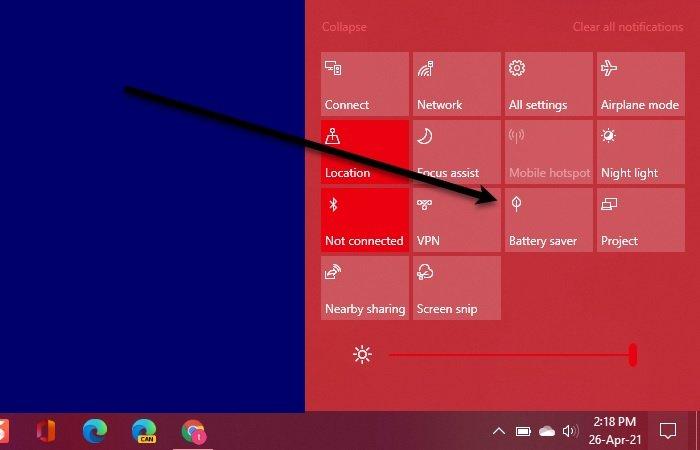 Enable or Disable Battery Saver