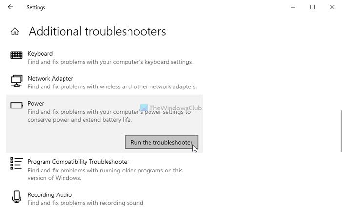 Screen won’t turn off after specified time in Windows 10