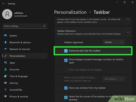 Image titled Hide the Windows Taskbar Step 6