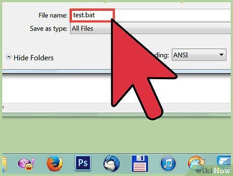 Изображение с названием Shut Down a Computer Using Notepad Step 7