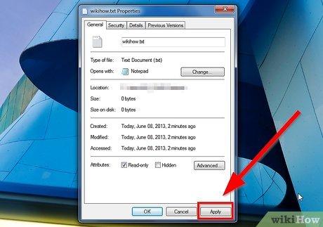 Изображение с названием Make a File Read Only Step 4
